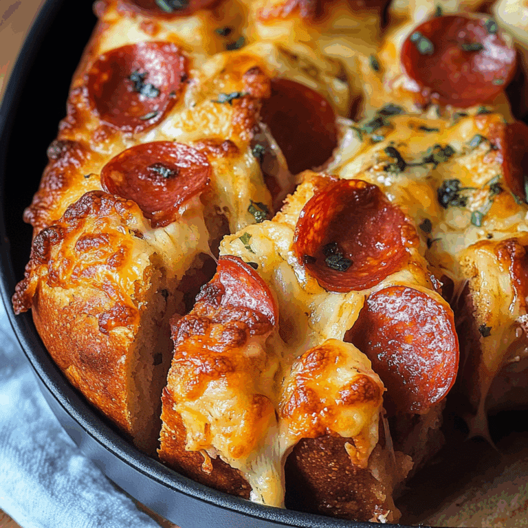 Cheesy Pepperoni Pull Apart Loaf