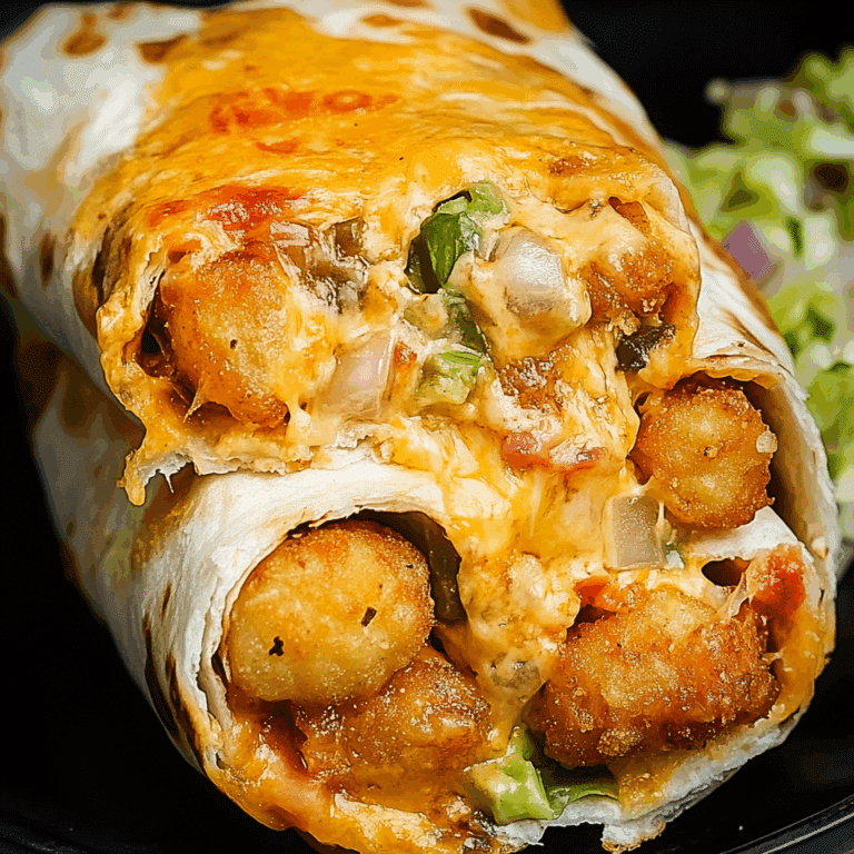 Cheesy Tater Tot Burritos