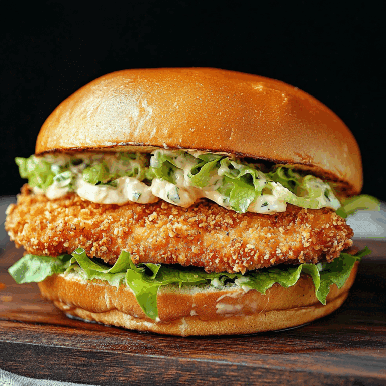 Crispy Chicken Caesar Sandwich Delight