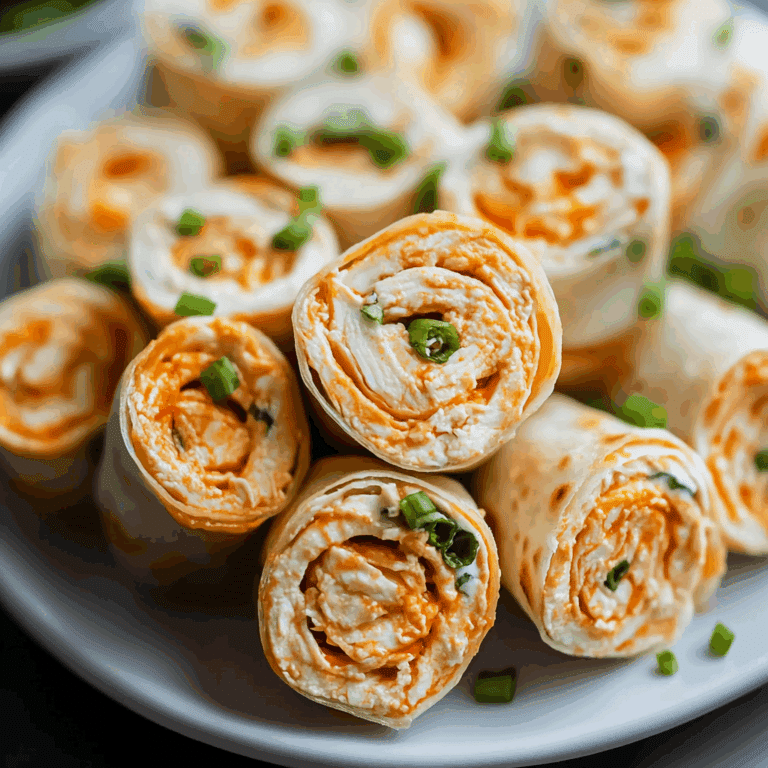 Easy Buffalo Chicken Roll-Ups