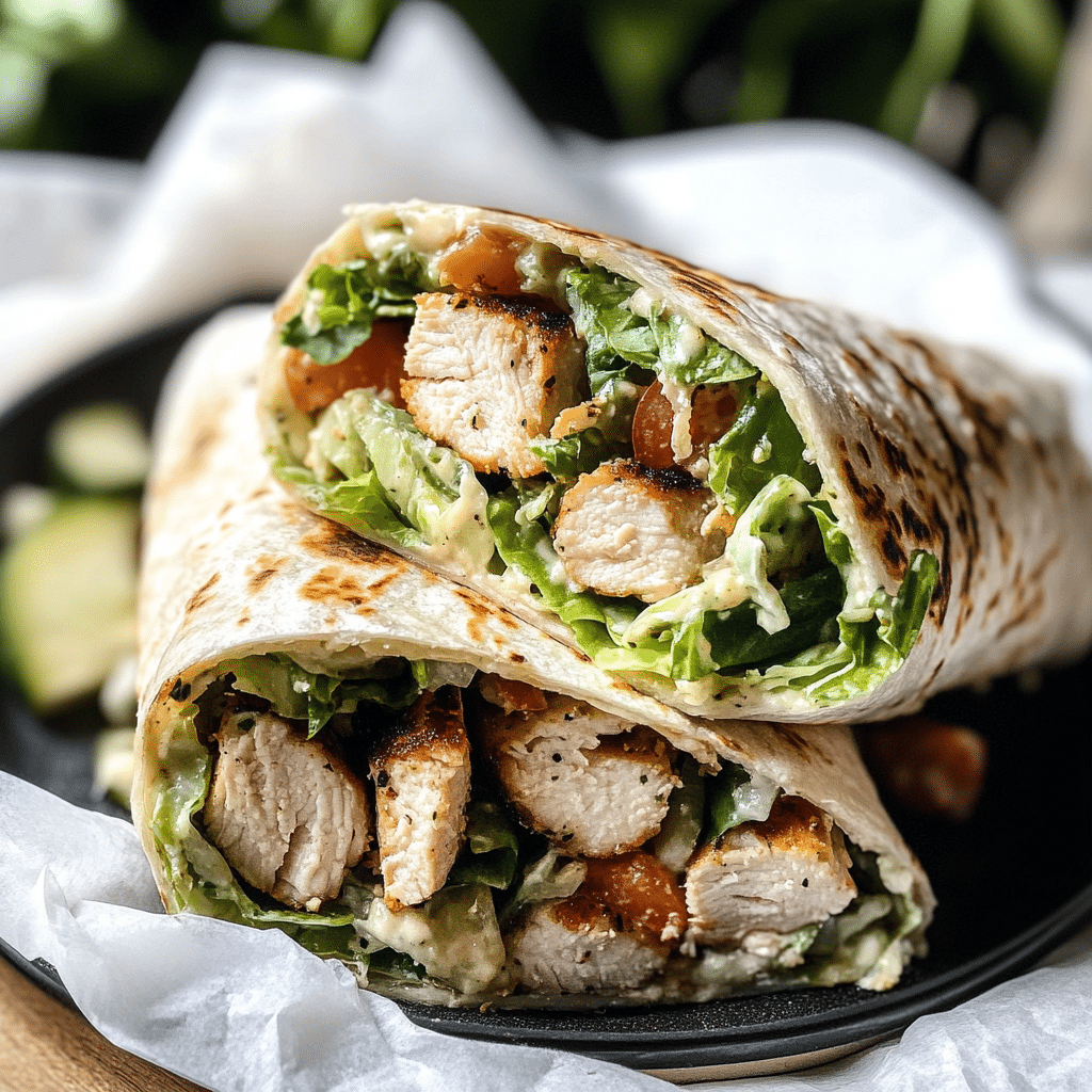 Easy Grilled Chicken Caesar Wraps