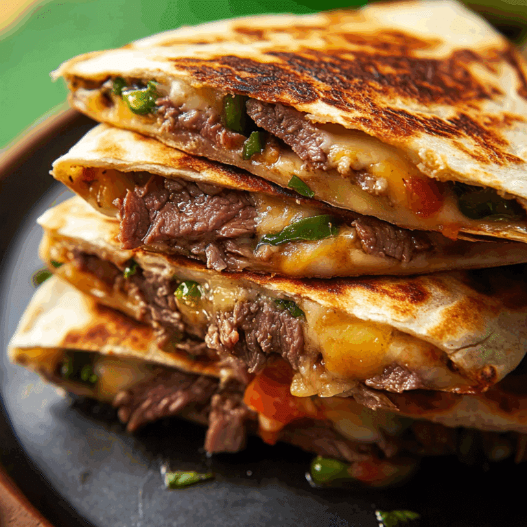 Easy Steak and Cheese Quesadillas