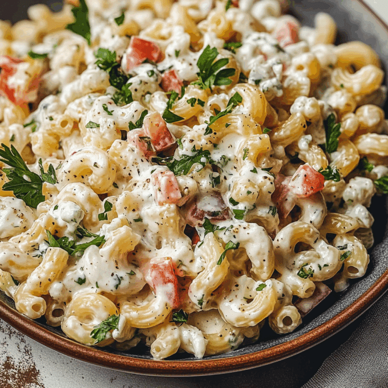 Flavorful Turkish Pasta Salad with Greek Yogurt