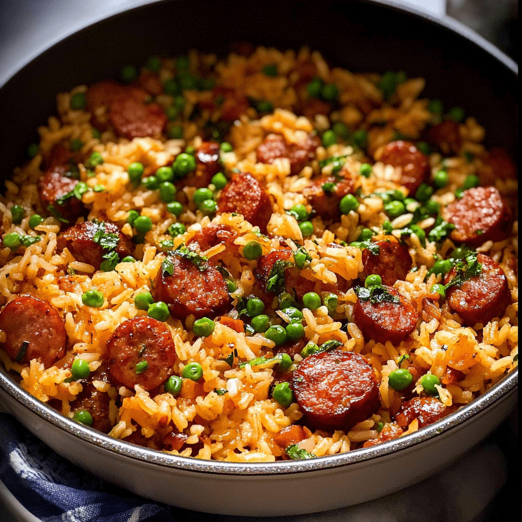One-Pot Smoked Sausage and Rice Dinner