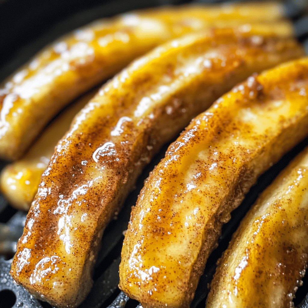 Quick Air Fryer Cinnamon Bananas