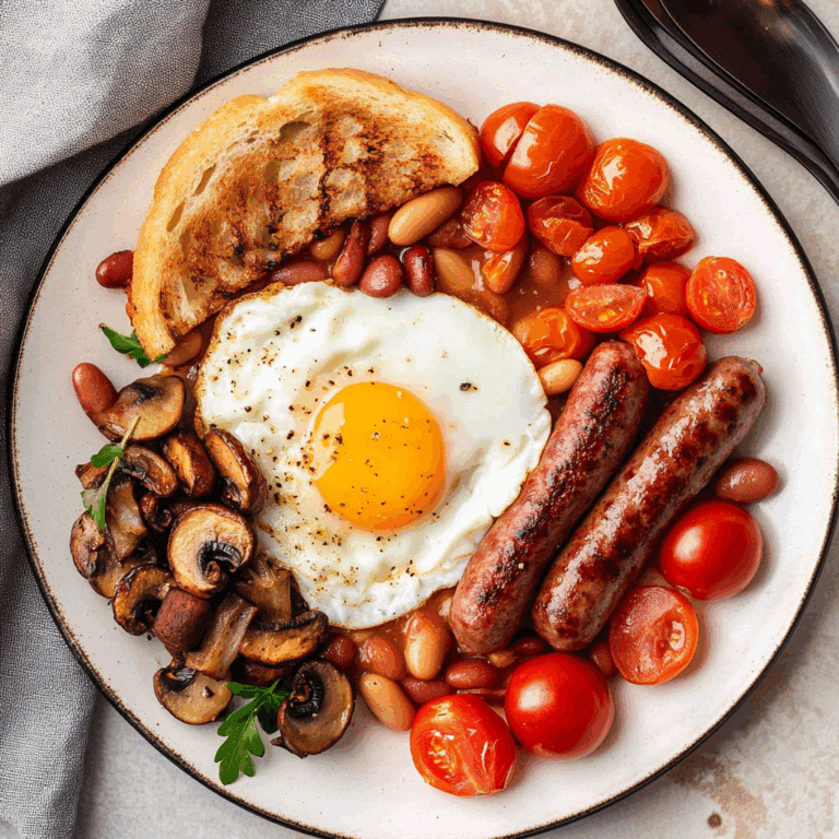 Quick & Hearty Full English Breakfast