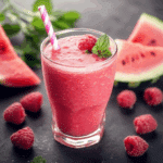 Refreshing Watermelon Raspberry Smoothie