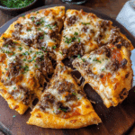 Ultimate Patty Melt Pizza with Focaccia Crust
