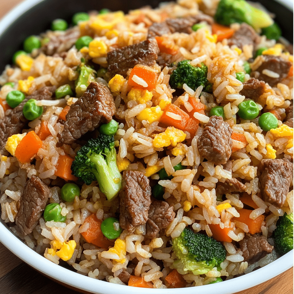 Beef Fried Rice with Veggies