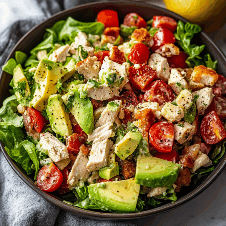 BLT Chicken Salad with Avocado