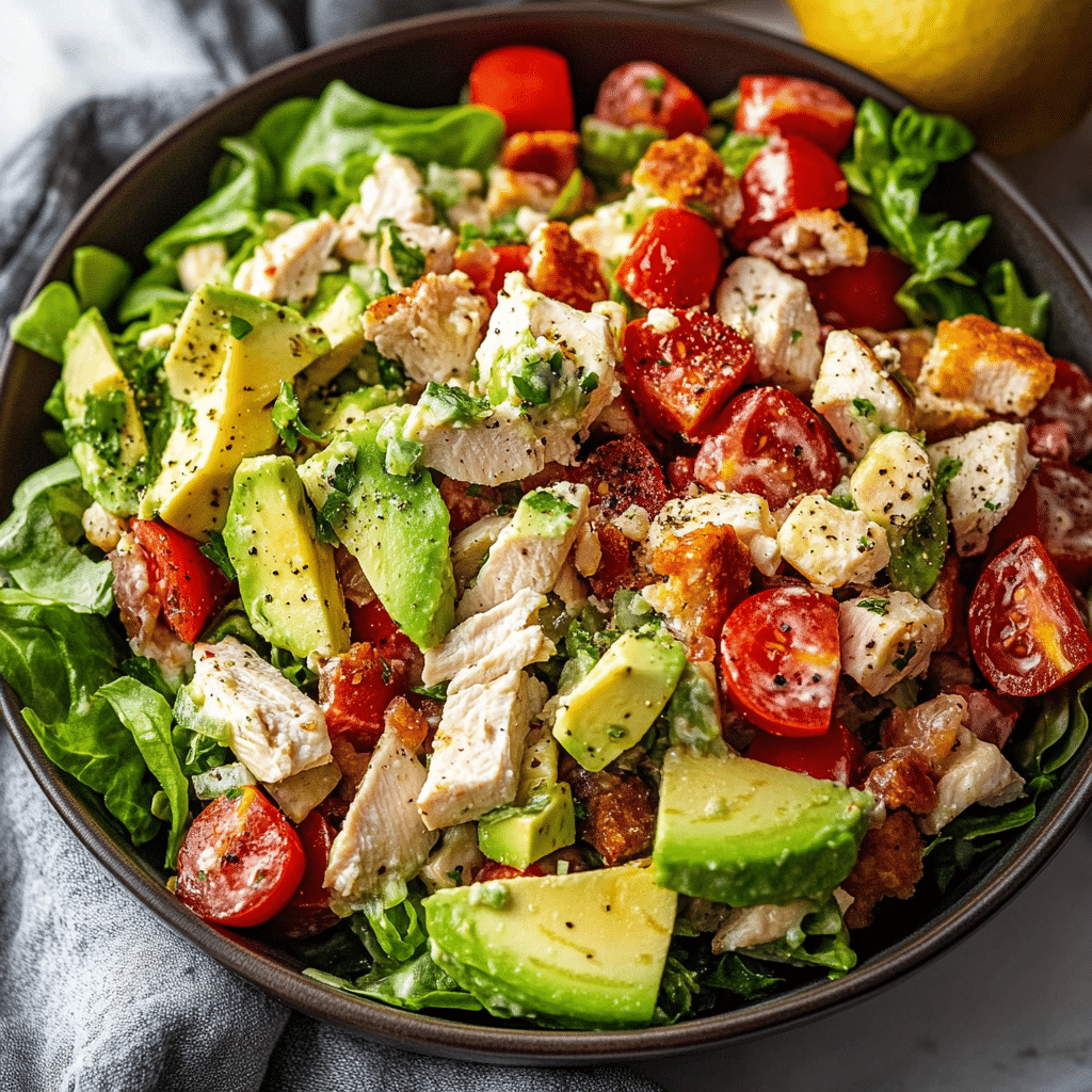 BLT Chicken Salad with Avocado