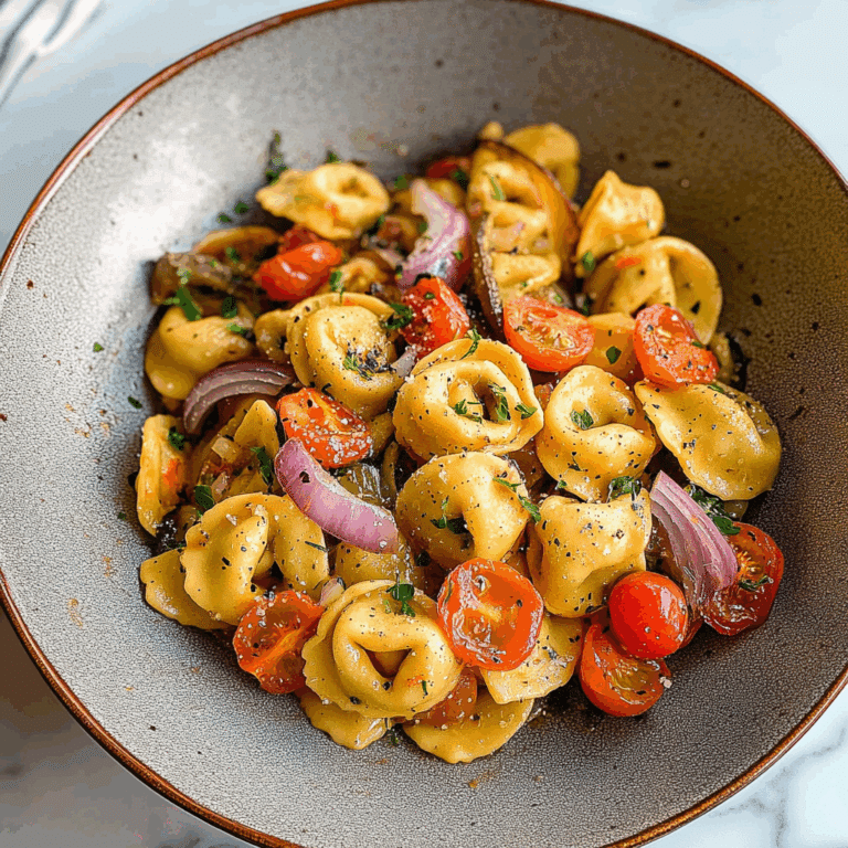 Cheese Tortellini with Veggies