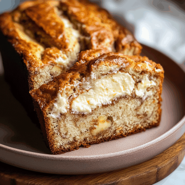 Cream Cheese-Filled Banana Bread