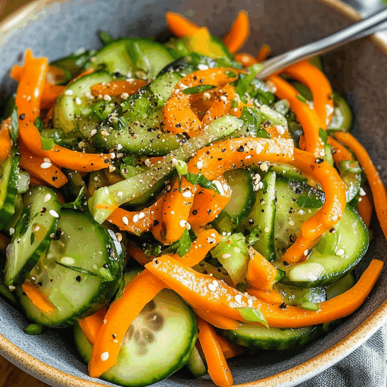 Cucumber Carrot Salad
