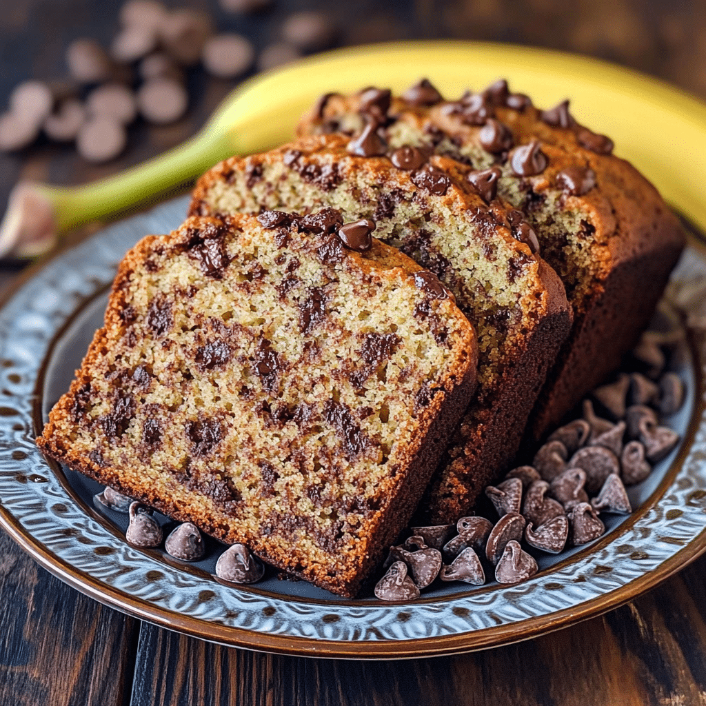 Easy Chocolate Chip Banana Bread
