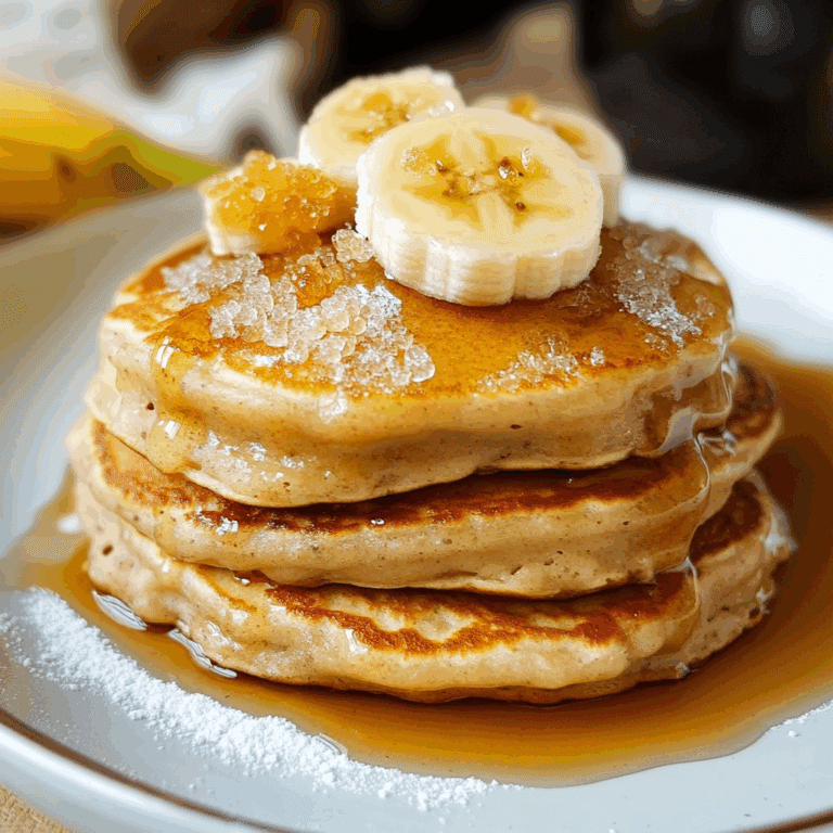 Fluffy Brown Sugar Banana Pancakes