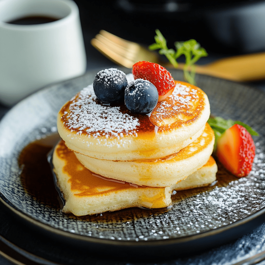 Fluffy Japanese Soufflé Pancakes