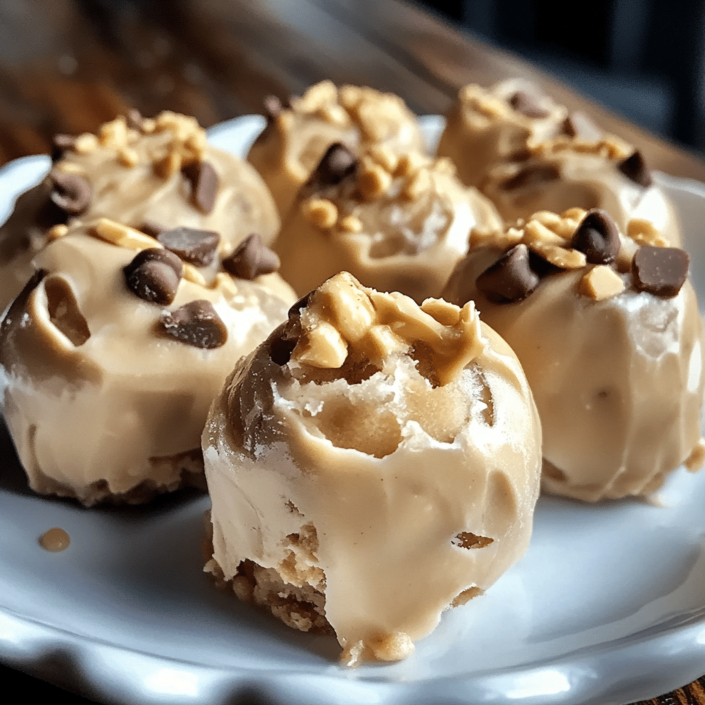 Frozen Greek Yogurt Peanut Butter Bites