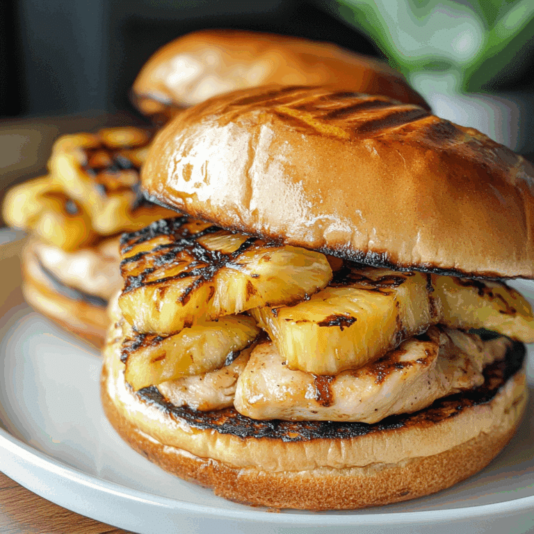 Hawaiian Chicken Sandwiches