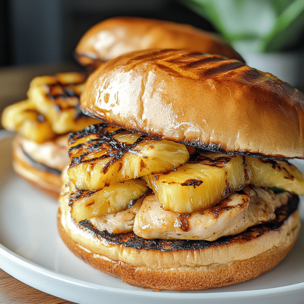 Hawaiian Chicken Sandwiches