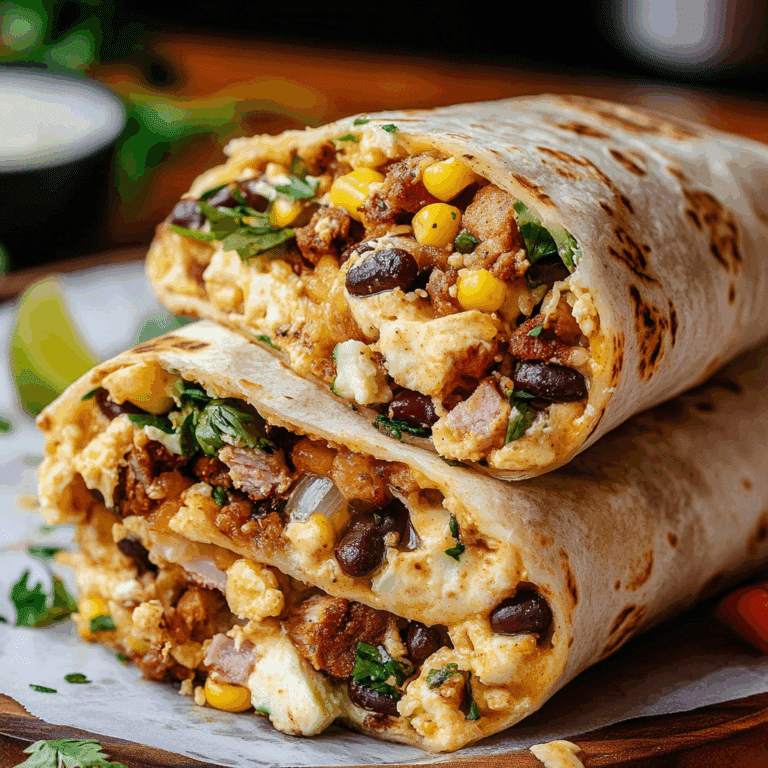 High Protein Breakfast Burrito