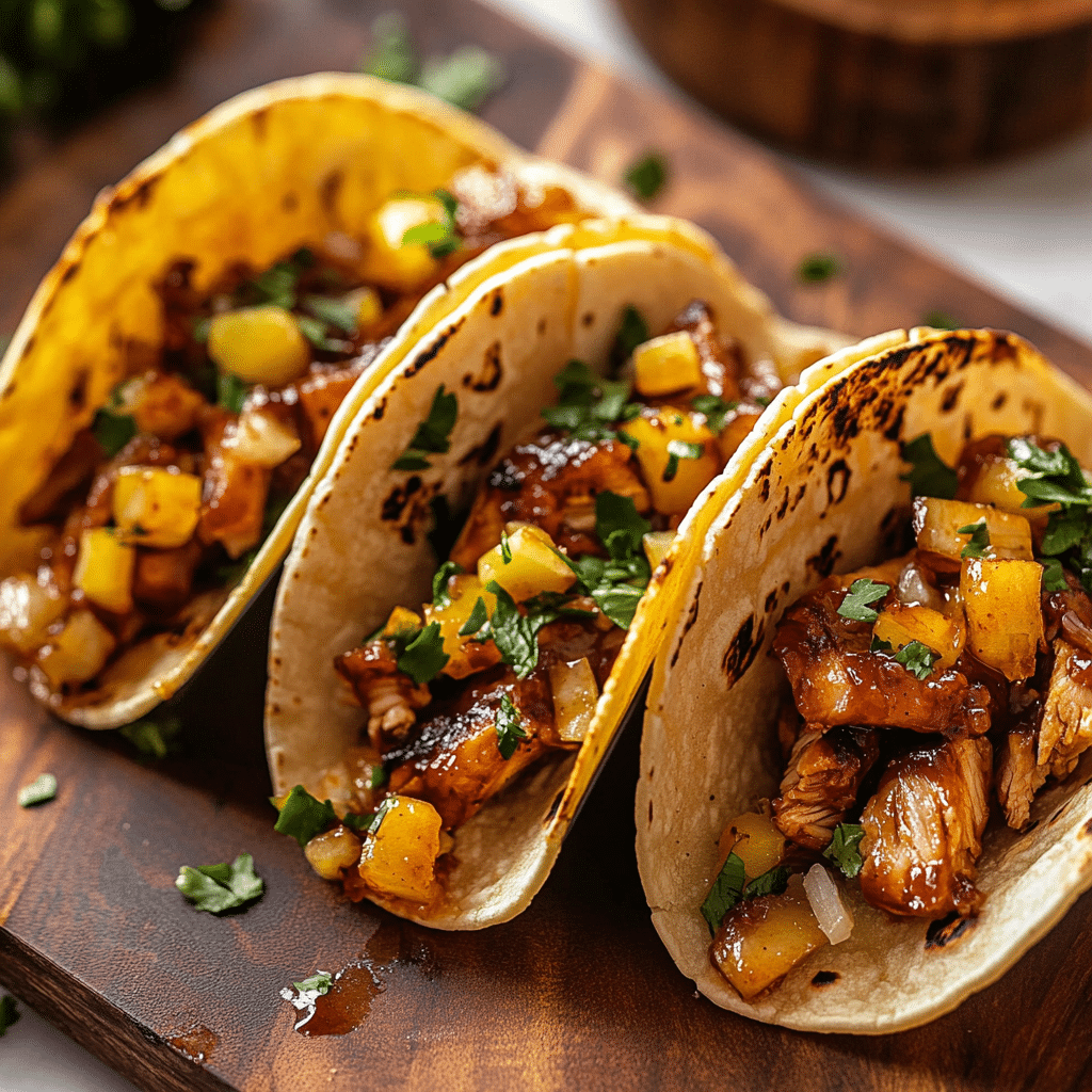 Honey BBQ Chicken Tacos