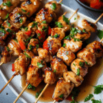 Honey Garlic Chicken Skewers