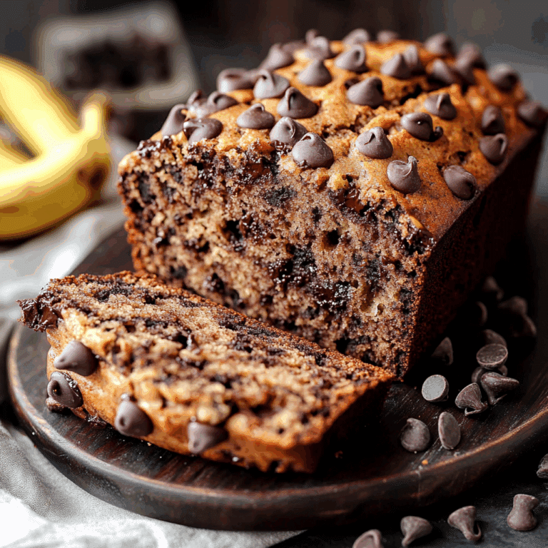 Irresistible Chocolate Chip Banana Bread