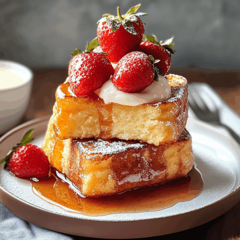 Irresistible Pound Cake French Toast