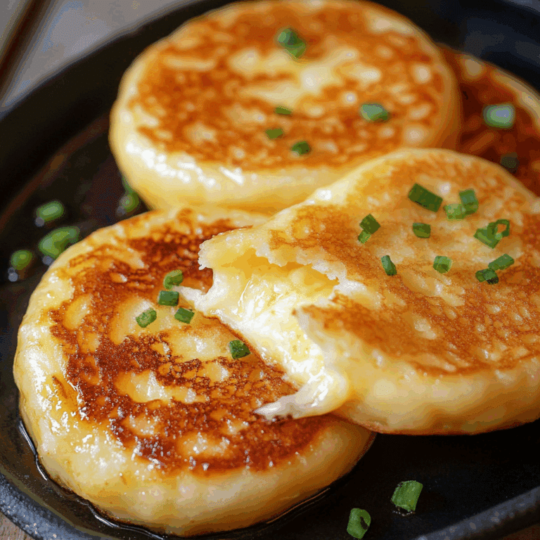 Korean Cheese Pancakes