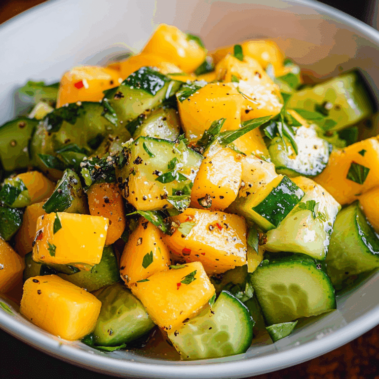 Mango Cucumber Salad