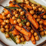 Maple Roasted Carrots and Chickpeas
