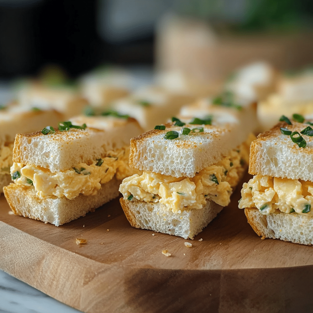 Mini Egg Salad Sandwiches