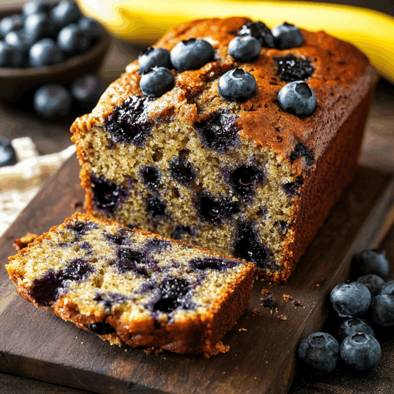 Moist Blueberry Banana Bread