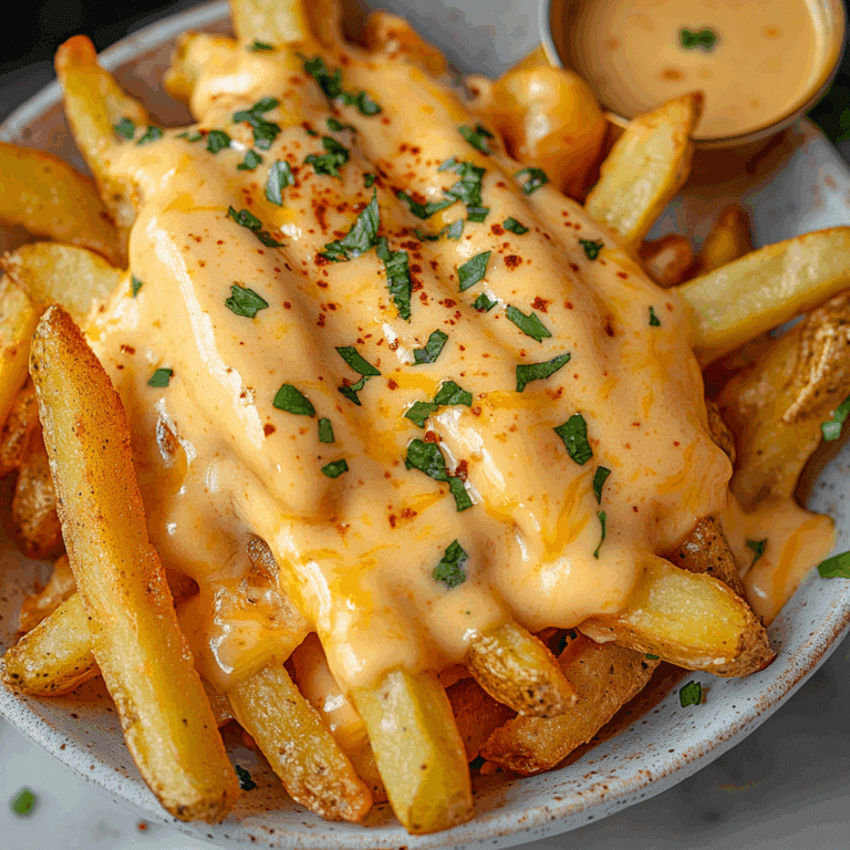 Nacho Fries with Cheese Sauce
