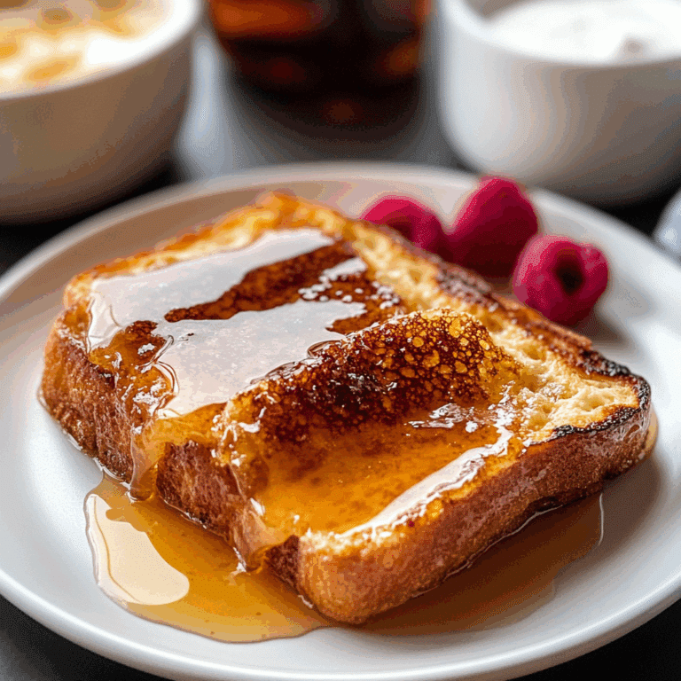 Overnight Crème Brûlée French Toast