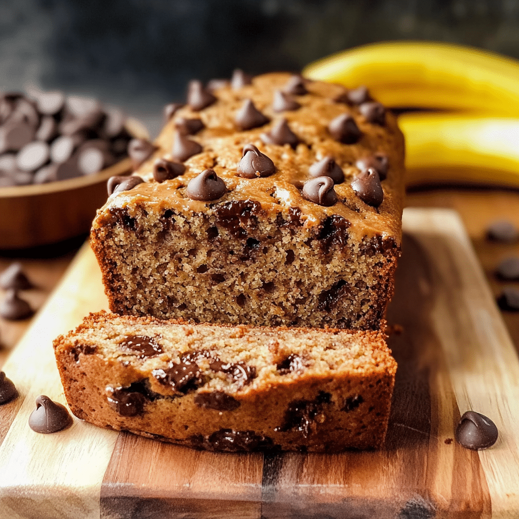 Peanut Butter Chocolate Chip Banana Bread