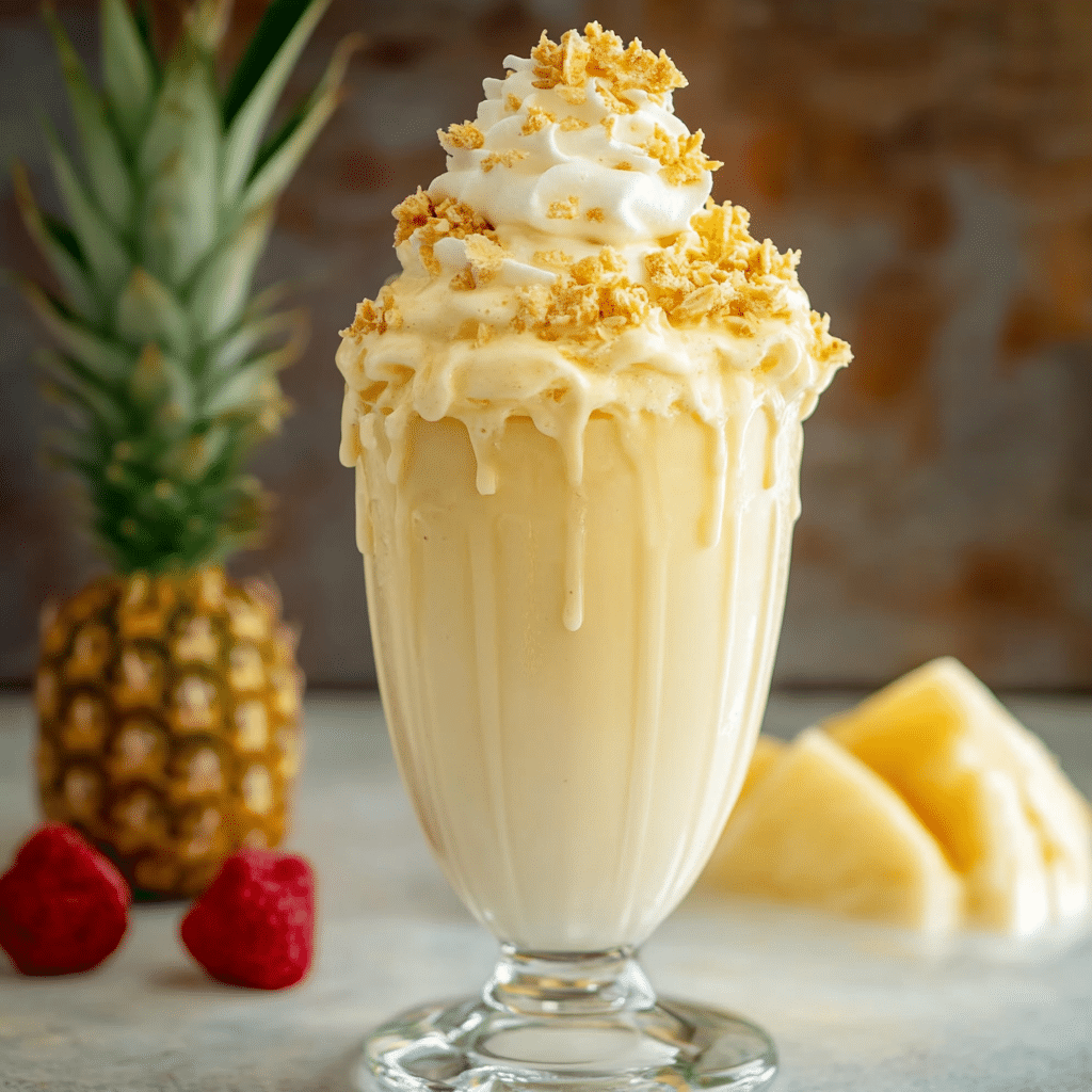 Piña Colada Milkshake Delight