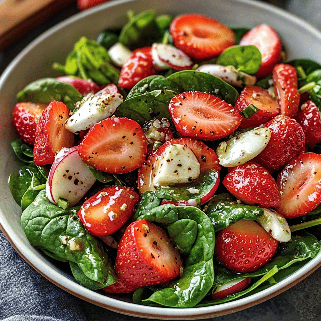Strawberry Spinach Salad
