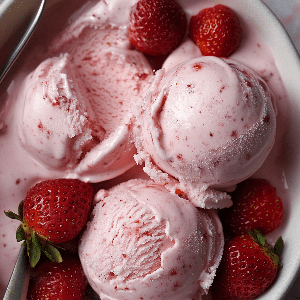 Vegan Strawberry Ice Cream