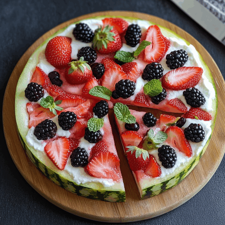 Watermelon Fruit Pizza