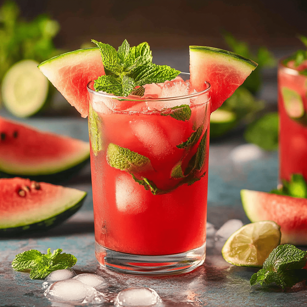 Watermelon Mojito Mocktail