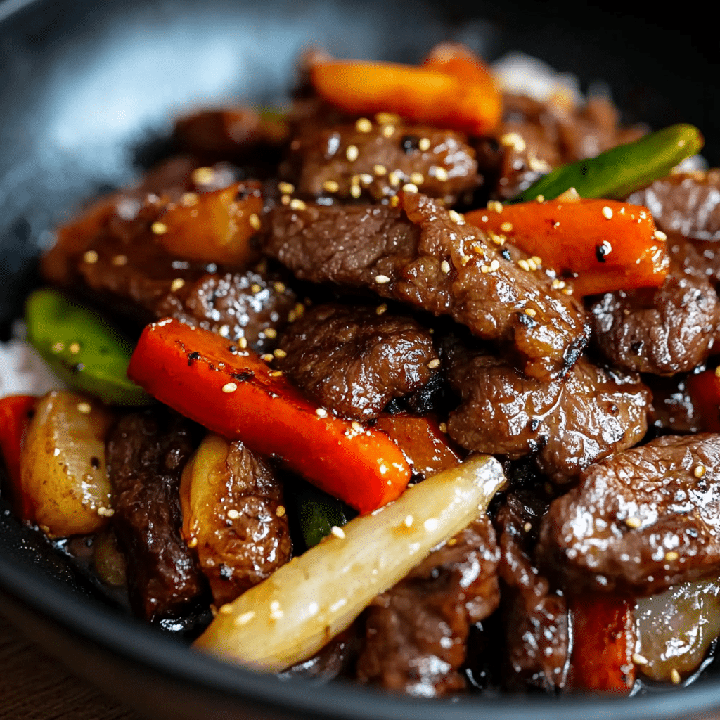Black Pepper Beef Stir-Fry