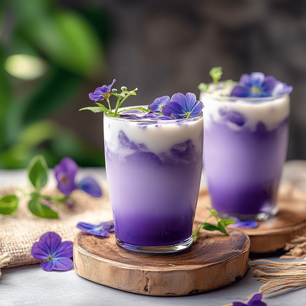 Butterfly Pea Milk Tea