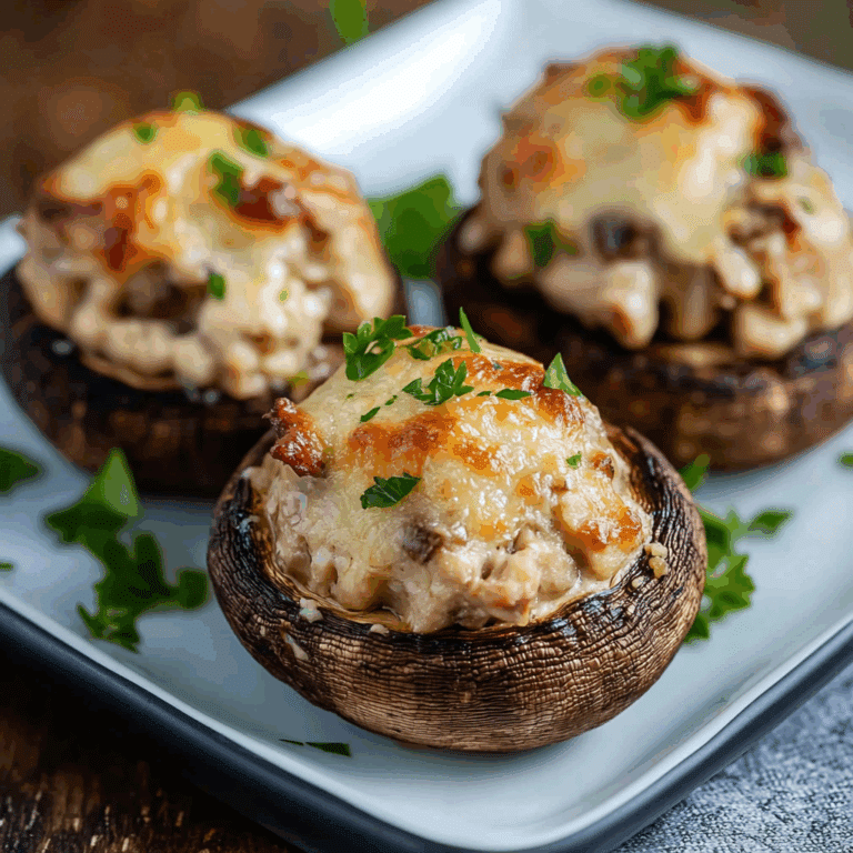Chicken Stuffed Mushrooms