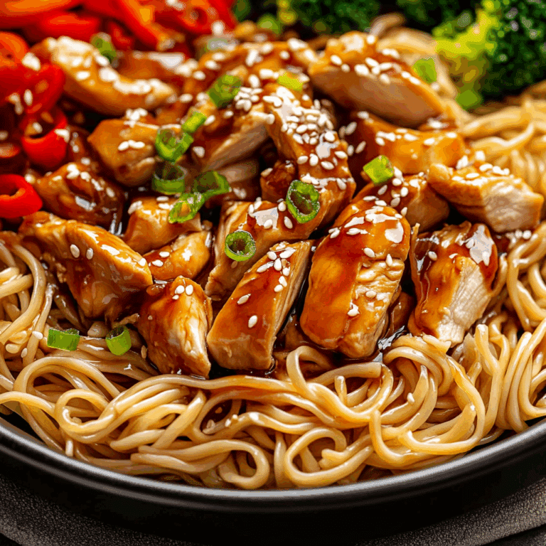 Chicken Teriyaki Noodles