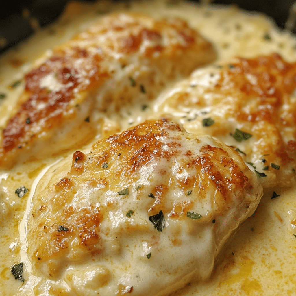 Creamy Garlic Parmesan Chicken Delight
