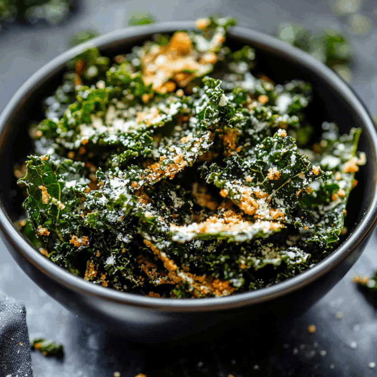 Crispy Garlic Parmesan Kale Chips Recipe