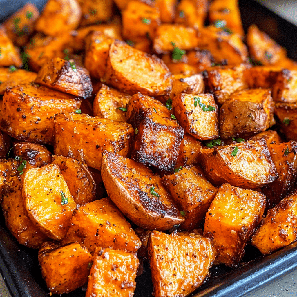 Crispy Roasted Sweet Potatoes