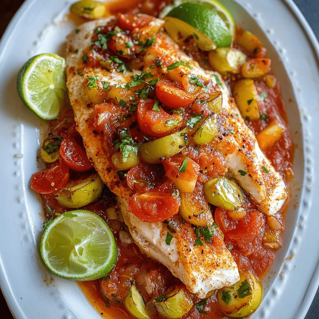 Flavorful Red Snapper Veracruz Style